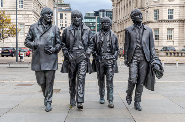 Statue af The Beatles